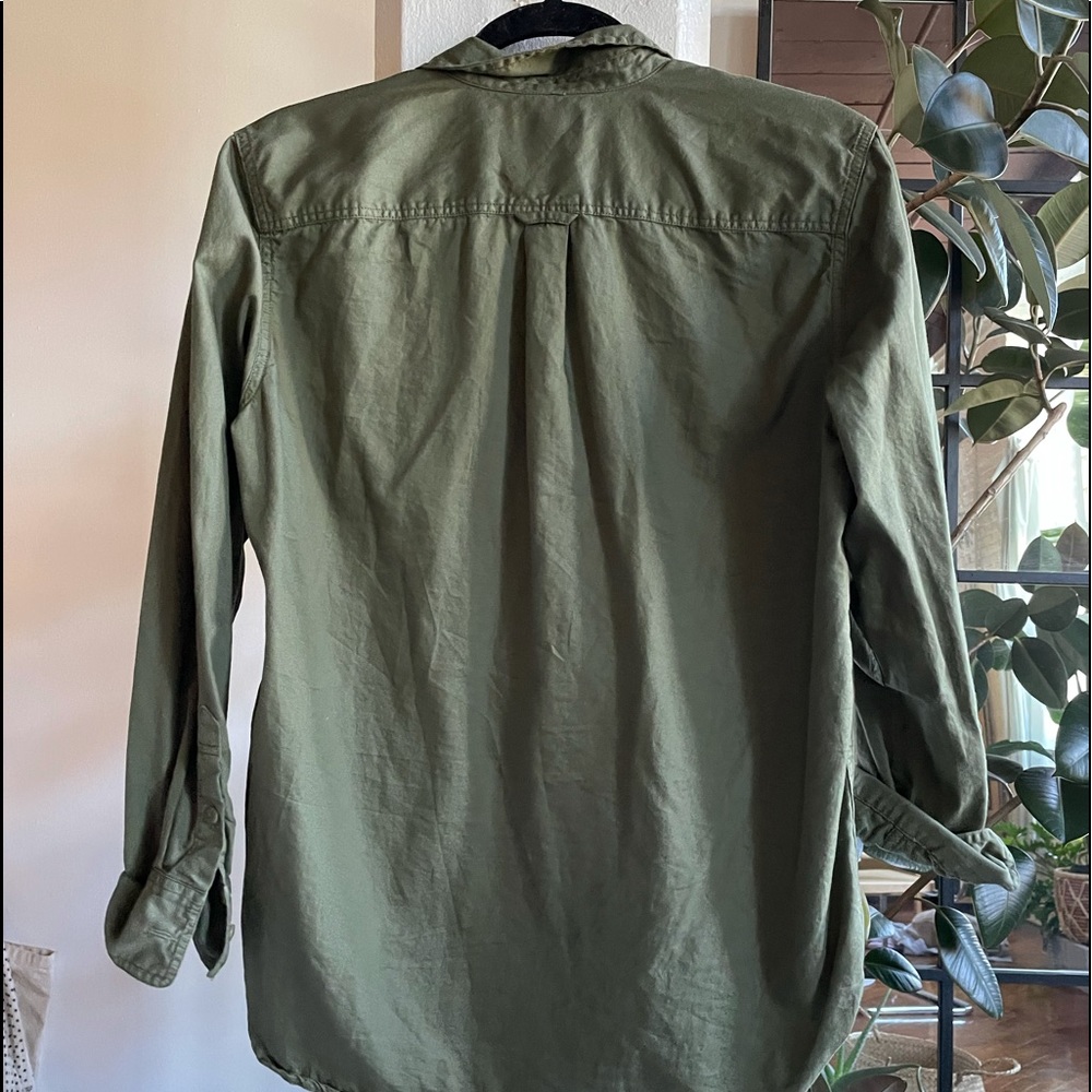 Green Button Up - image 4